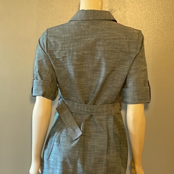 Sharagano, roll up sleeve, denim dress. - Picture 10 of 10